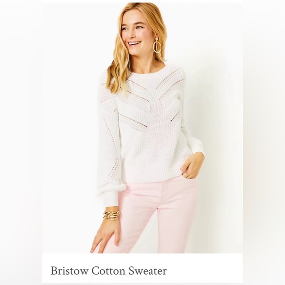 Lilly Pulitzer Bristow Cotton Sweater - Picture 9 of 9